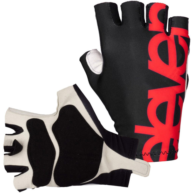 Cyklistické rukavice ELEVEN Black Red Velikost: XS