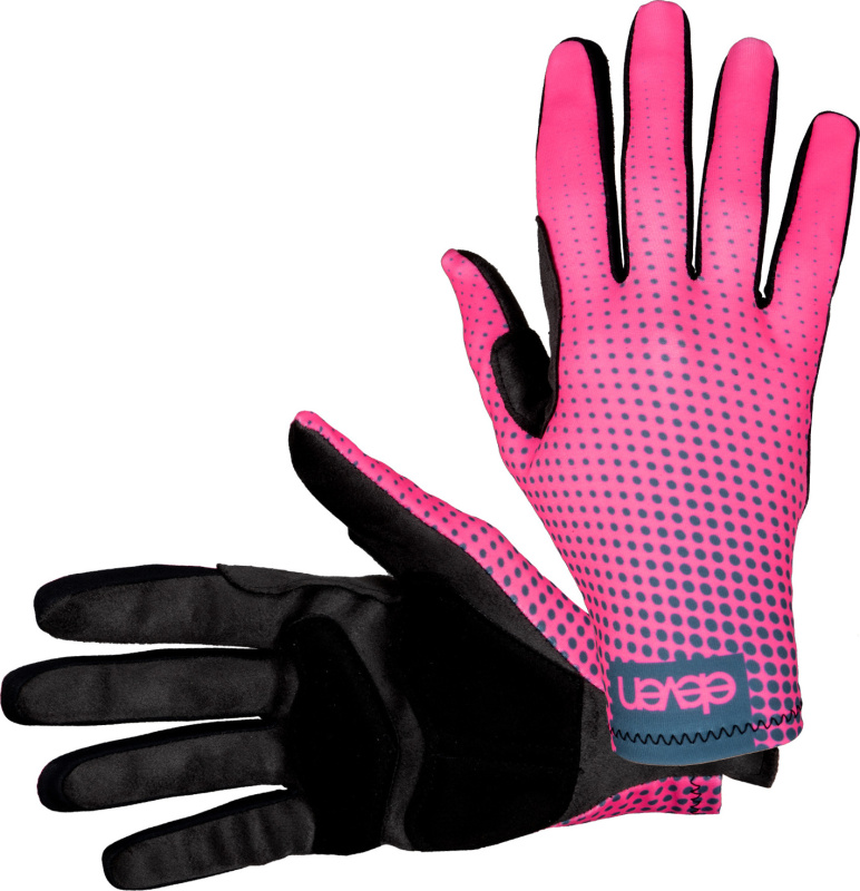 Cyklistické rukavice ELEVEN Long Neo Pink Velikost: XS