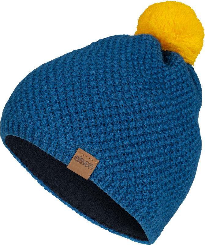 Pletená čepice ELEVEN Evan Blue/Yellow Velikost: UNI