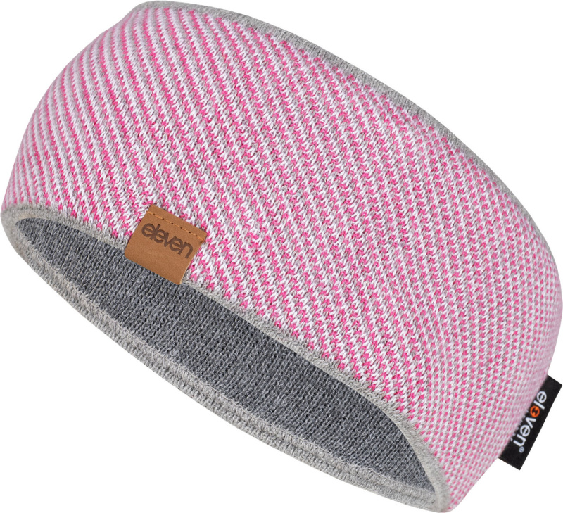 Pletená čelenka ELEVEN Slim Pink Velikost: UNI