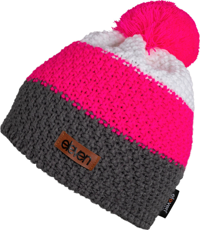 Pletená čepice ELEVEN Pom Pink Velikost: UNI