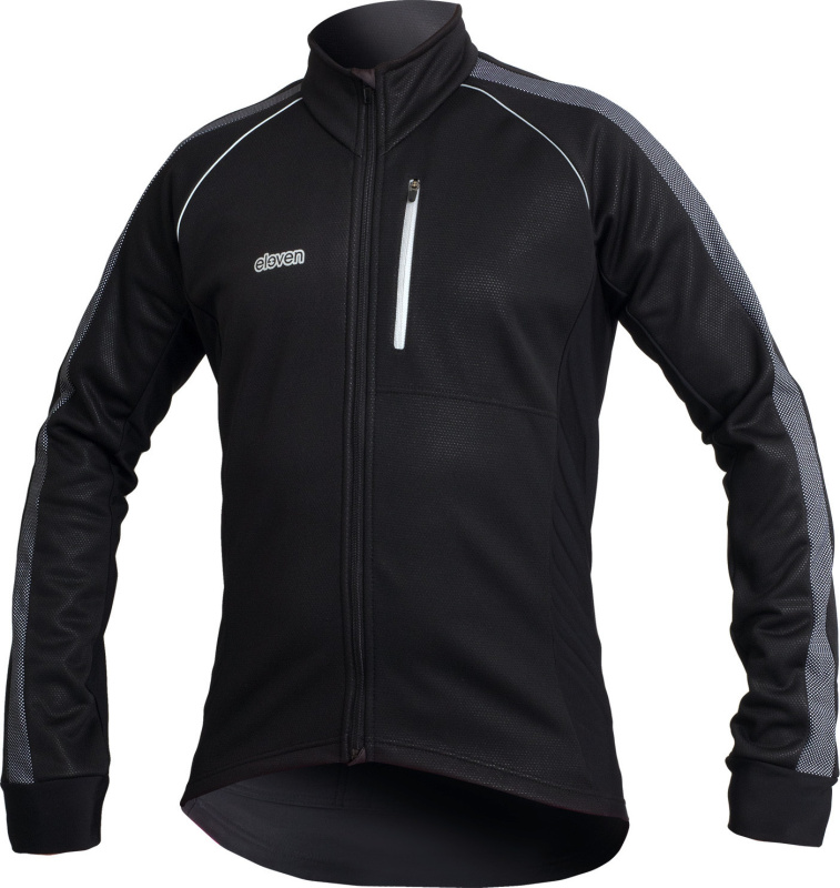 Pánská hybridní zimní cyklistická bunda ELEVEN Fanes Black Reflex Velikost: L