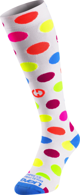 Kompresní podkolenky ELEVEN Dots Color White Velikost: XL (44-47)