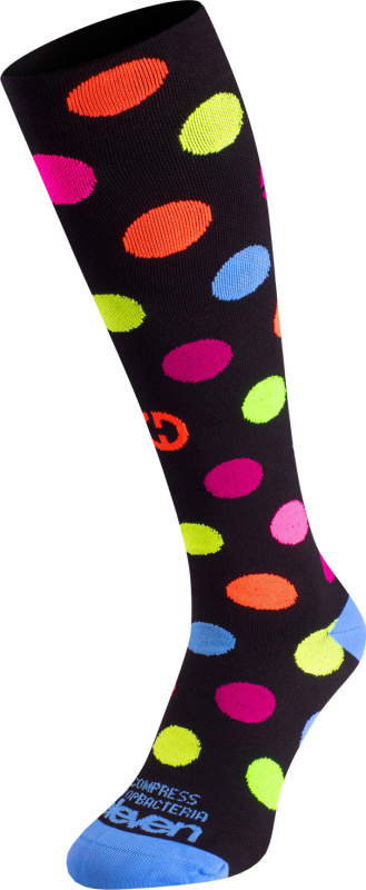 Kompresní podkolenky ELEVEN Dots Color Black Velikost: S (36-39)