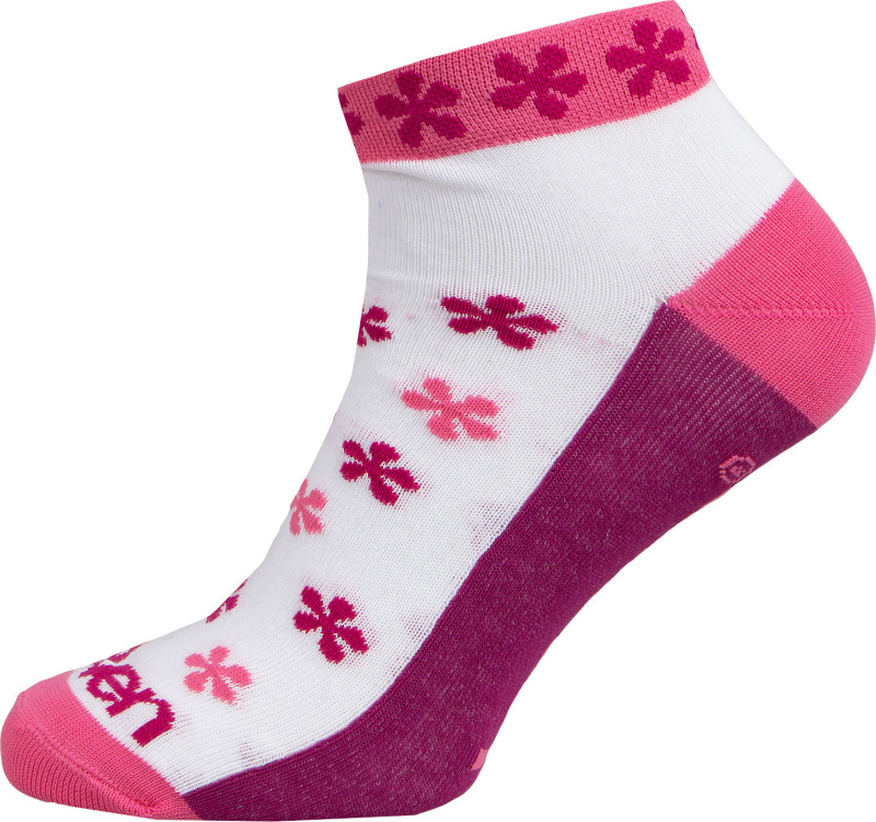 Sportovní ponožky ELEVEN Luca Flower Pink Velikost: L (42-44)