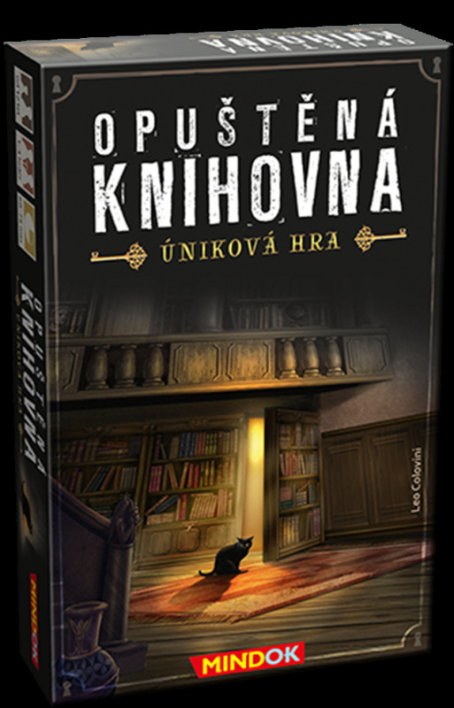 Opuštěná knihovna - Úniková hra - Leo Colovini - hra z kategorie Party hry