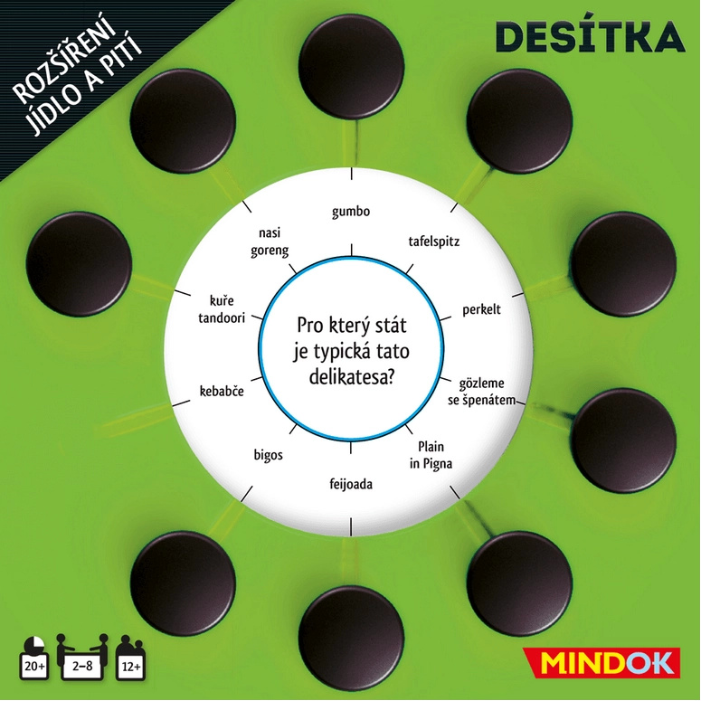 Desítka: rozšíření jídlo a pití