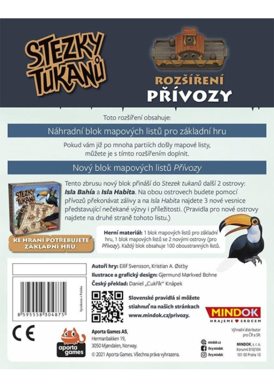 Stezky tukanů: Rozšíření přívozy