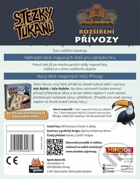 Stezky tukanů: Rozšíření přívozy