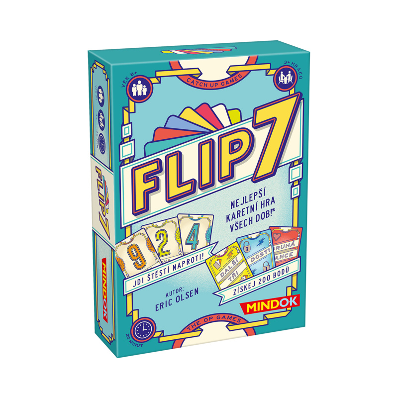 Flip 7 – svižná párty hra pro 3+ hráče