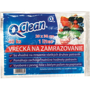 Q Clean zamraz sáčky20x30cm,1l(40ks/sac)