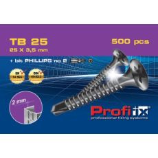 Šrouby DK Mont TB 25 mm (100 ks/bal.)