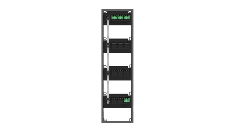CZPHONE 5005005008 DV: GA4-S - Box na zeď pro 4 svislé moduly - pro modulární tablo v systému DV ePa