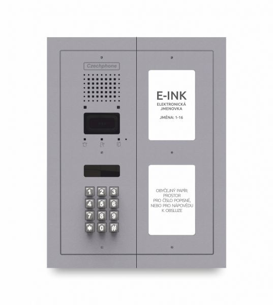 CZPHONE 4004091002 S elektronickým papírem (E-INK) FlatLine: SVĚTLE ŠEDÁ - DUO Standard: klávesnice