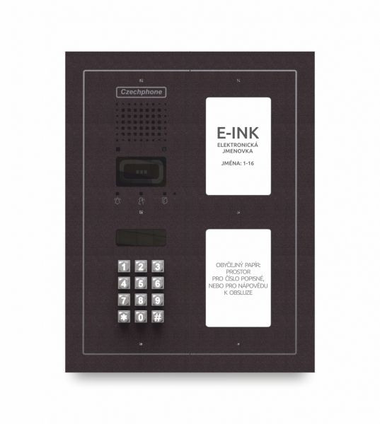 CZPHONE 4004091003 S elektronickým papírem (E-INK) FlatLine: MĚDĚNÁ - DUO Standard: klávesnice až 16