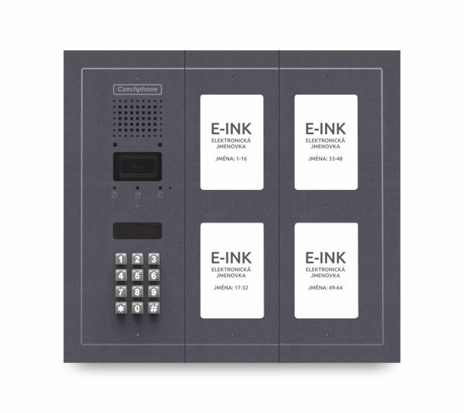 CZPHONE 4004091010 S elektronickým papírem (E-INK) FlatLine: ANTRACIT - DUO Standard: klávesnice až