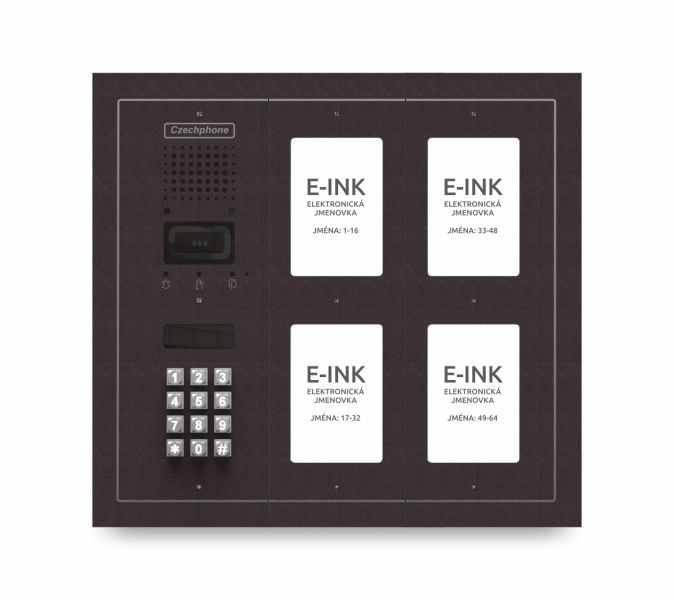 CZPHONE 4004091012 S elektronickým papírem (E-INK) FlatLine: MĚDĚNÁ - DUO Standard: klávesnice až 64