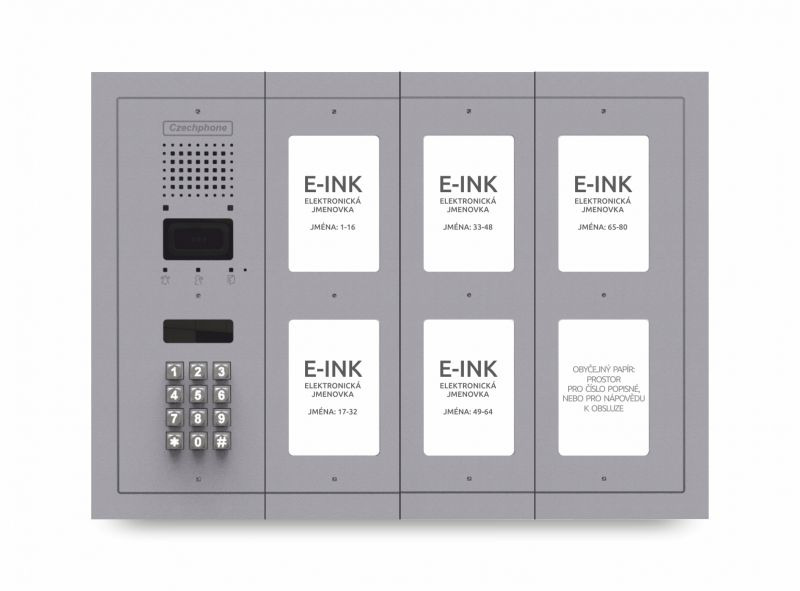 CZPHONE 4004091014 S elektronickým papírem (E-INK) FlatLine: SVĚTLE ŠEDÁ - DUO Standard: klávesnice