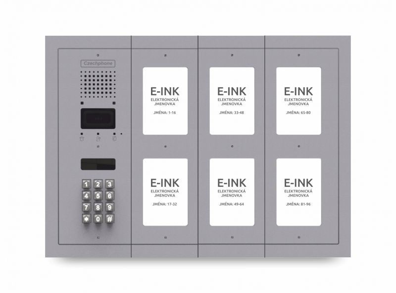 CZPHONE 4004091017 S elektronickým papírem (E-INK) FlatLine: SVĚTLE ŠEDÁ - DUO Standard: klávesnice