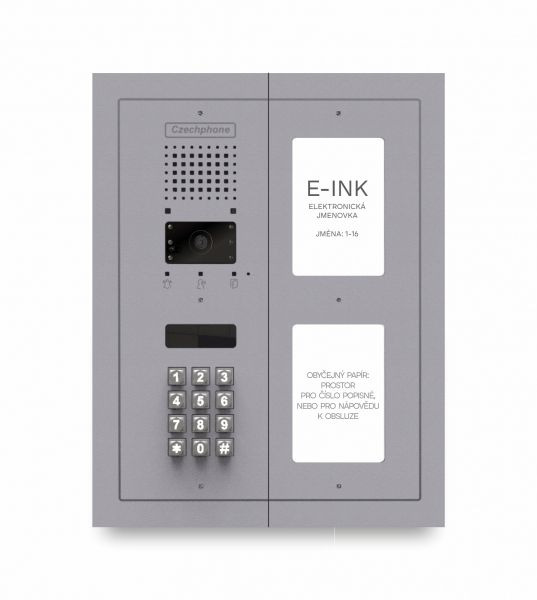 CZPHONE 4004092002 S elektronickým papírem (E-INK) FlatLine: SVĚTLE ŠEDÁ - MELODY: klávesnice až 16