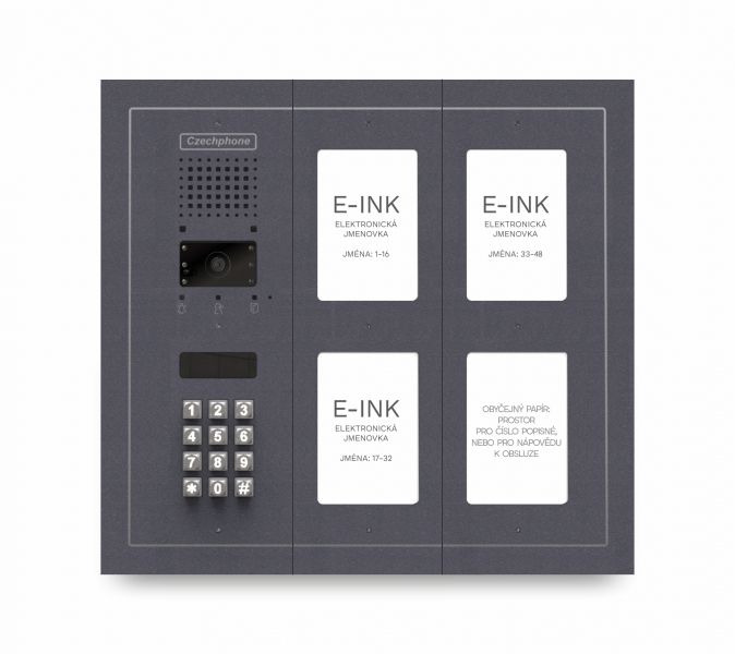 CZPHONE 4004092007 S elektronickým papírem (E-INK) FlatLine: ANTRACIT - MELODY: klávesnice až 48 jme