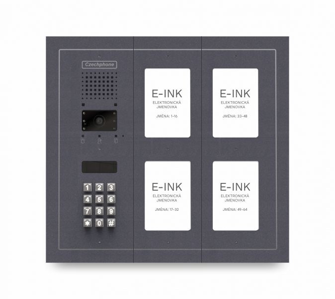 CZPHONE 4004092010 S elektronickým papírem (E-INK) FlatLine: ANTRACIT - MELODY: klávesnice až 64 jme