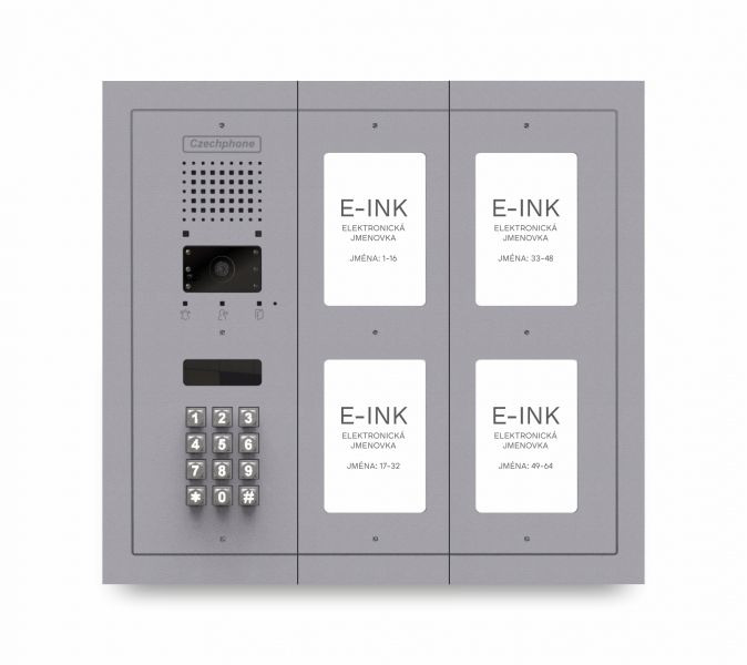 CZPHONE 4004092011 S elektronickým papírem (E-INK) FlatLine: SVĚTLE ŠEDÁ - MELODY: klávesnice až 64
