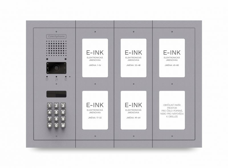 CZPHONE 4004092014 S elektronickým papírem (E-INK) FlatLine: SVĚTLE ŠEDÁ - MELODY: klávesnice až 80
