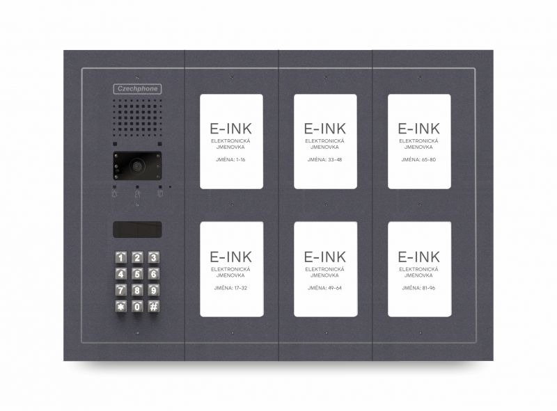 CZPHONE 4004092016 S elektronickým papírem (E-INK) FlatLine: ANTRACIT - MELODY: klávesnice až 96 jme