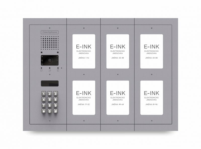 CZPHONE 4004092017 S elektronickým papírem (E-INK) FlatLine: SVĚTLE ŠEDÁ -MELODY: klávesnice až 96