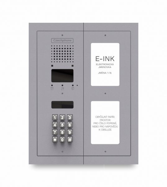 CZPHONE 4004093002 S elektronickým papírem (E-INK) FlatLine: SVĚTLE ŠEDÁ - MELODY: klávesnice až 16
