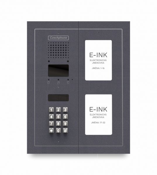 CZPHONE 4004093004 S elektronickým papírem (E-INK) FlatLine: ANTRACIT - MELODY: klávesnice až 32 jme
