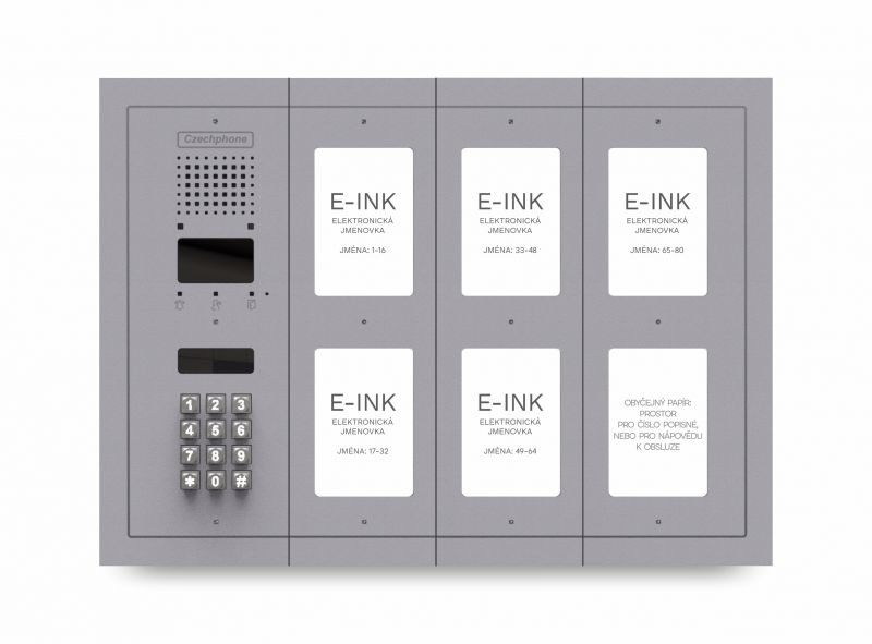CZPHONE 4004093014 S elektronickým papírem (E-INK) FlatLine: SVĚTLE ŠEDÁ - MELODY: klávesnice až 80