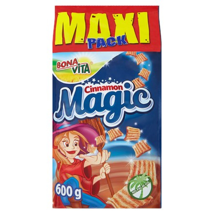 BONAVITA Cinnamon magic cereální čtverečky se skořicí 600 g