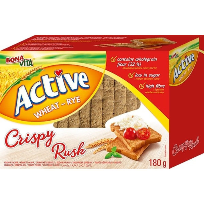 Bonavita Active Křehký suchar pšenično-žitný