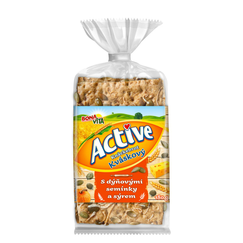Bonavita Active Knäckebrot dýňová semínka a sýr