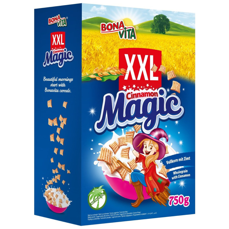 Bonavita Cinnamon Magic skořicové čtverečky XXL