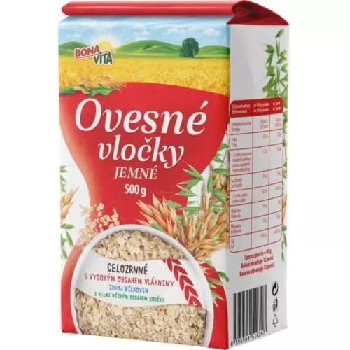 Bonavita ovesné vločky jemné 500g