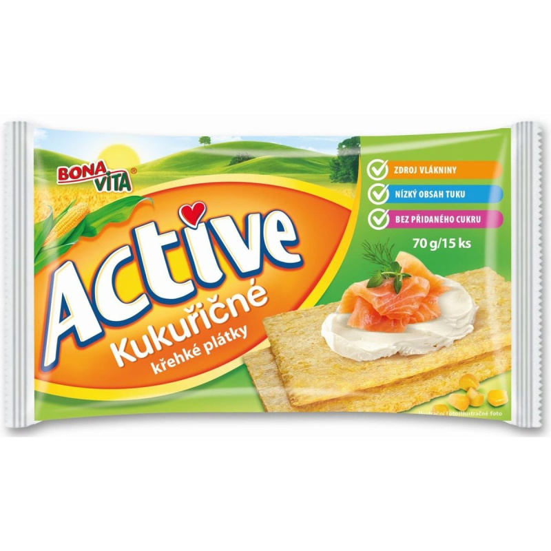 Bonavita Active Křehké plátky kukuřičné