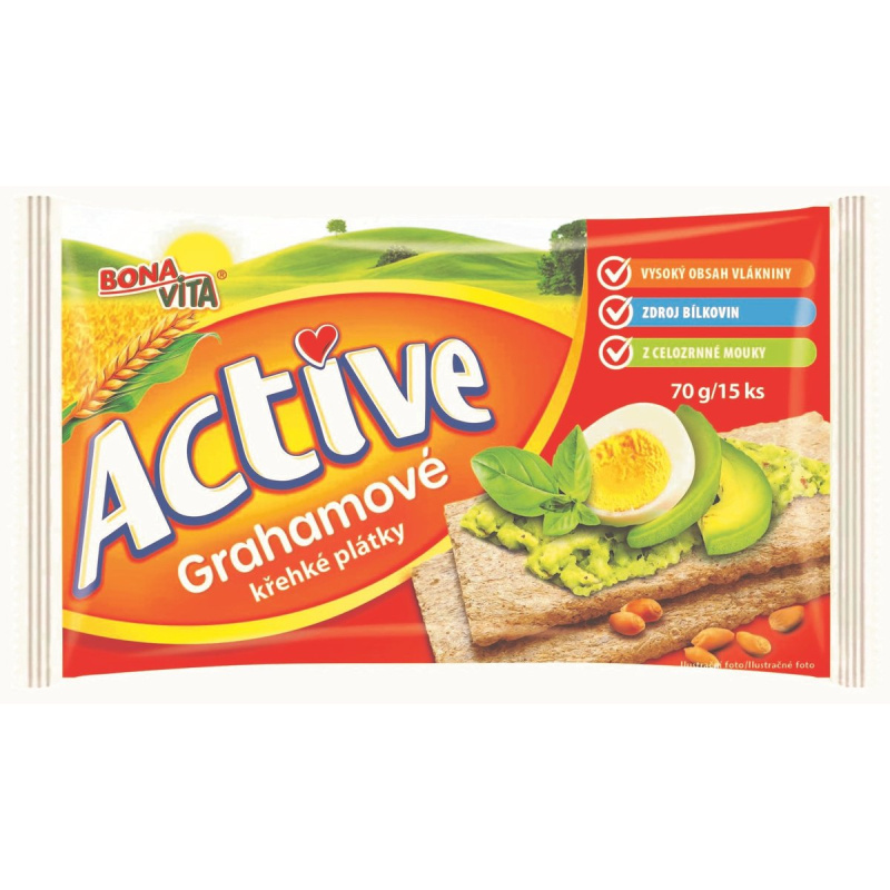 Bonavita Active Křehké grahamové plátky