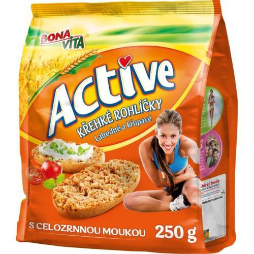 BonaVita Active křehké rohlíčky celozrnné 250g