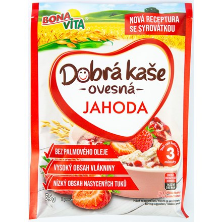 BONAVITA Dobrá kaše jahoda 55 g