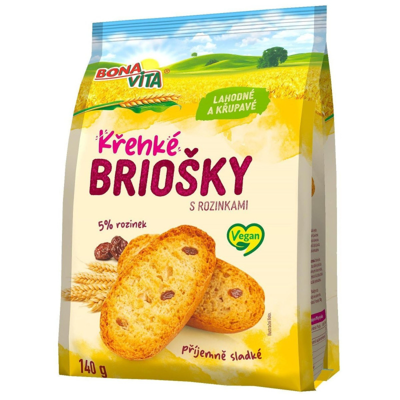 Bonavita Křehké briošky s rozinkami