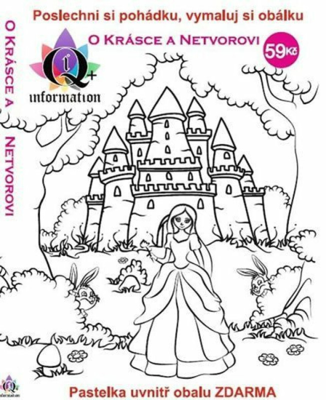 O krásce a netvorovi - CD + pastelka a omalovánky - audiokniha