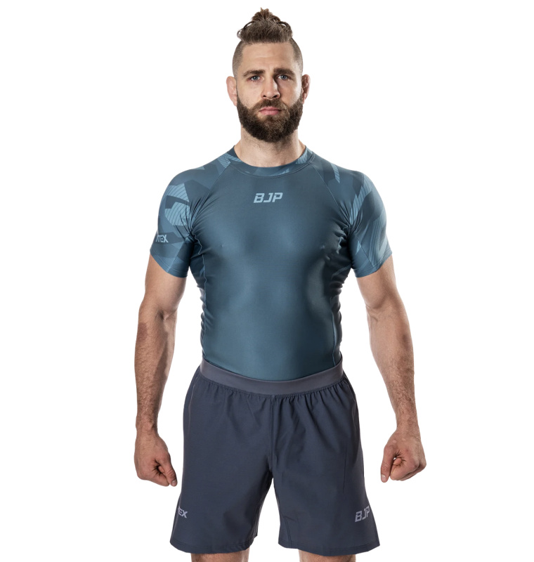 Rashguard BJP x ATEX, krátké rukávy, olivový Velikost: XXL