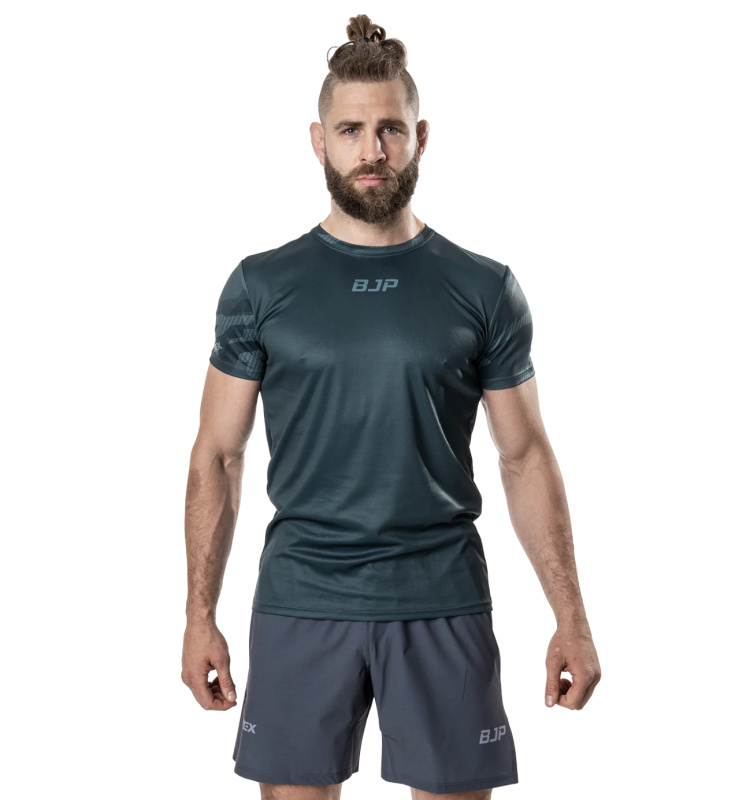 Sportovní dres s krátkými rukávy BJP x ATEX, olivový Velikost: L