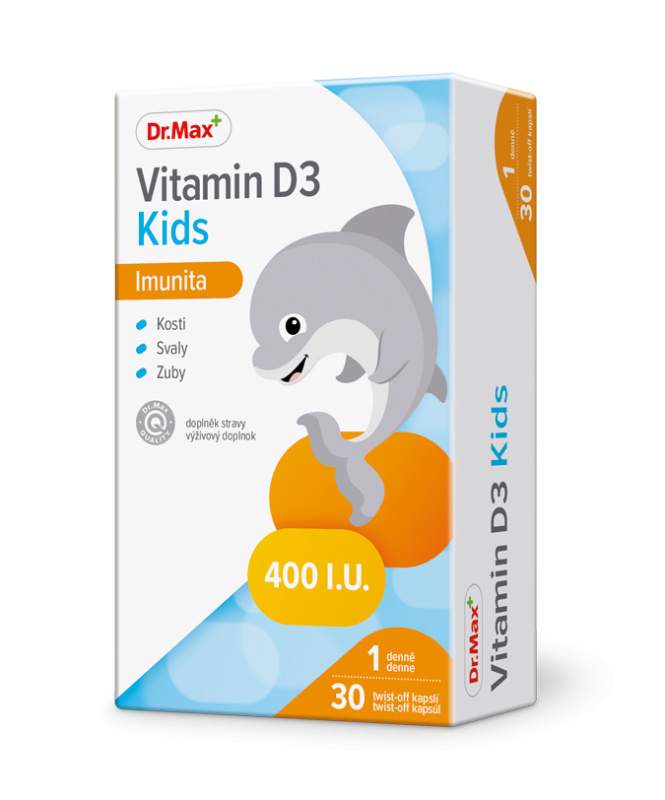 Dr. Max Vitamin D3 Kids 30 kapslí