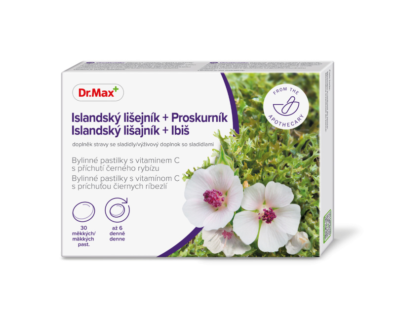 Dr. Max Islandský lišejník a proskurník bylinné pastilky 30 pastilek