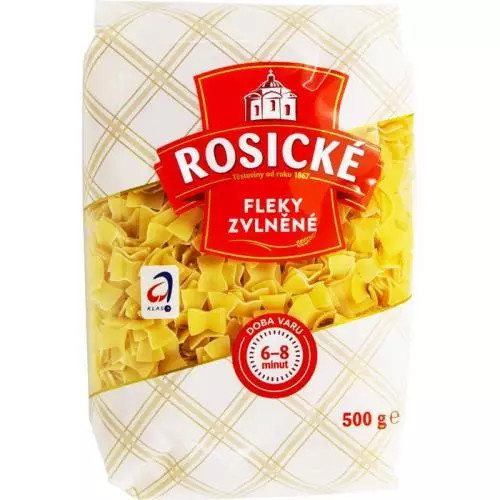 Rosické těstoviny fleky zvlněné 500g