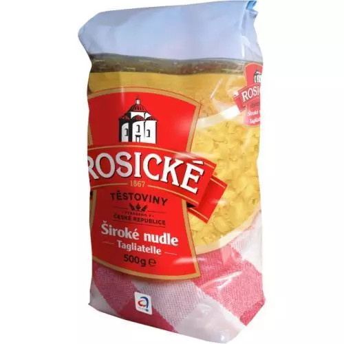 Rosické těstoviny široké nudle 500g